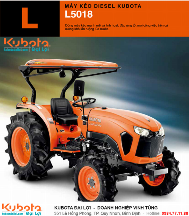 Động cơ máy cày Kubota L5018