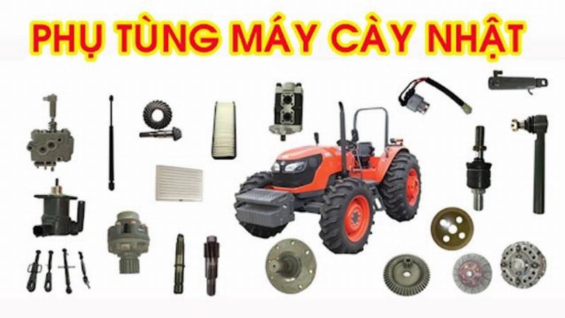 Kiểm tra phụ tùng máy cày Nhật bãi