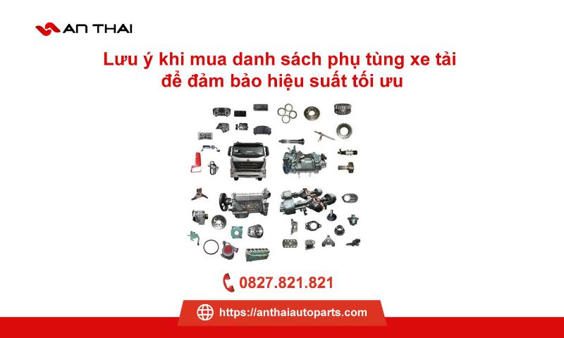 Lựa chọn nhà cung cấp phụ tùng uy tín