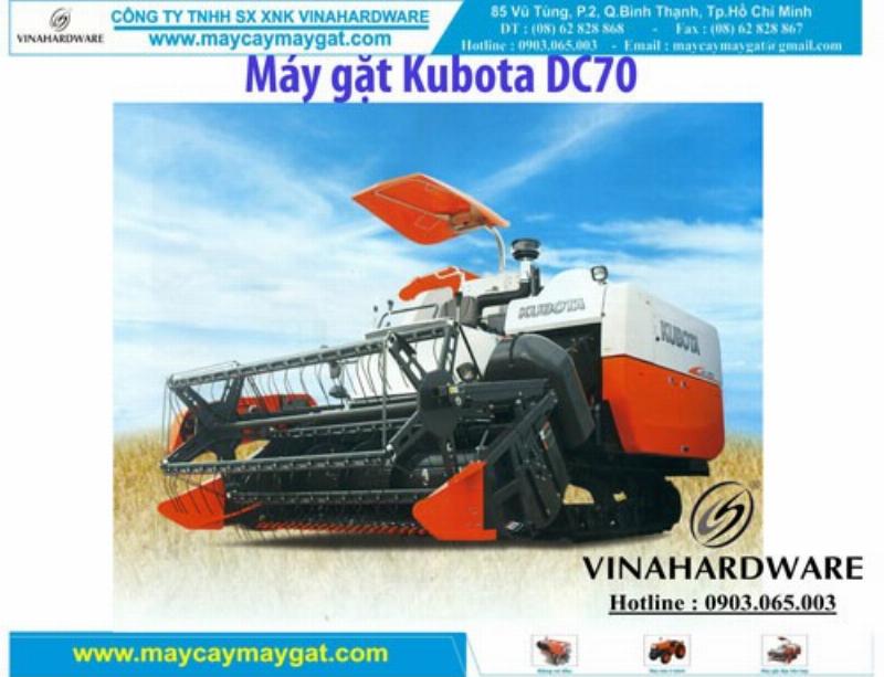 Máy cắt lúa Kubota cũ