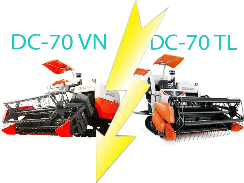 So sánh Kubota DC70 với các dòng máy gặt khác